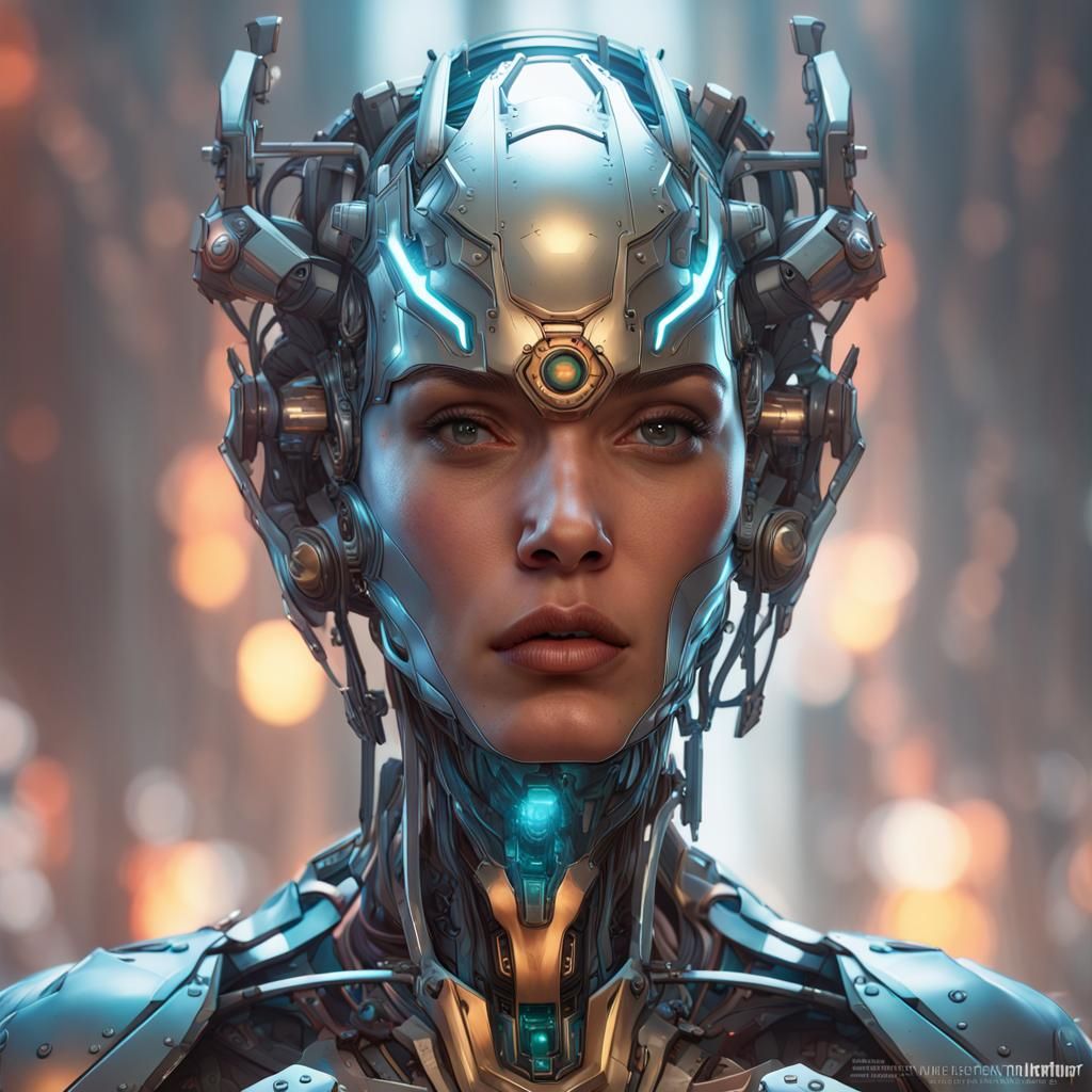 Glasshead Cyborg Portrait in Unreal Engine 5
