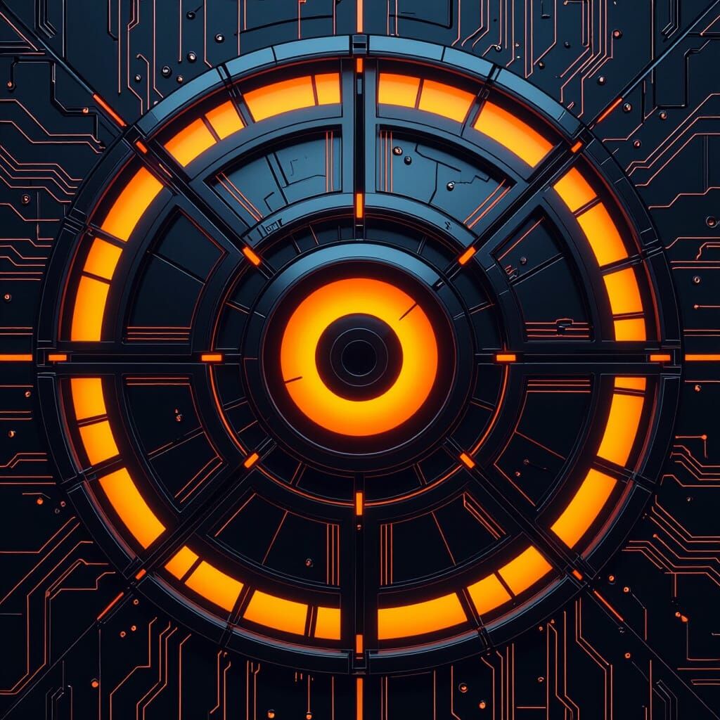 Eternal Mangekyō Sharingan Cyberpunk Symbol