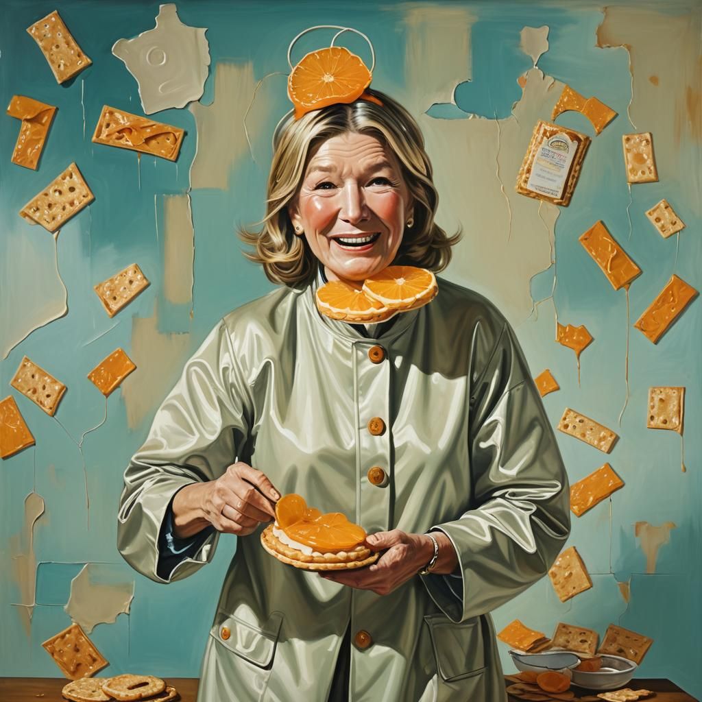 Surreal Martha Stewart as Mascot in Sanitorium