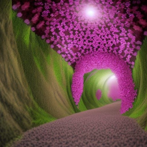 Sakura Tunnel: Epic Digital Matte Painting