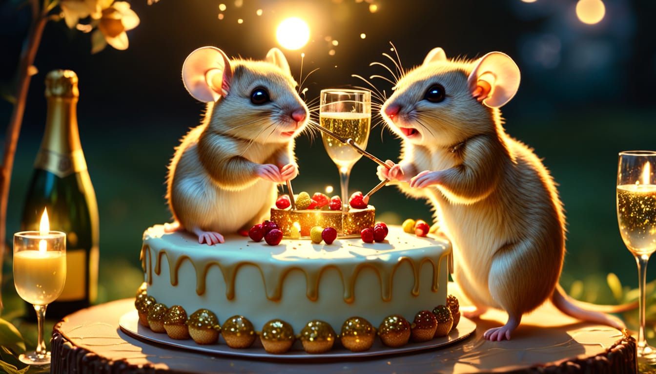 Mouse Wedding: A Hyper-Realistic Cinematic Scene