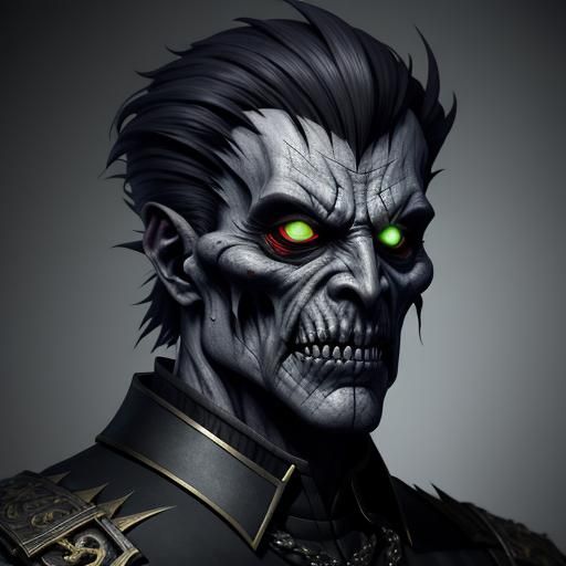 Demonic General: Undead Nemesis in Dark Fantasy Art