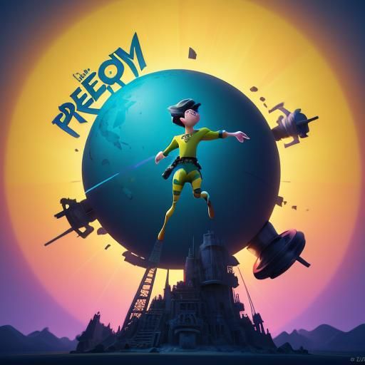 Pixar-Style 3D Art: A Vision of Freedom