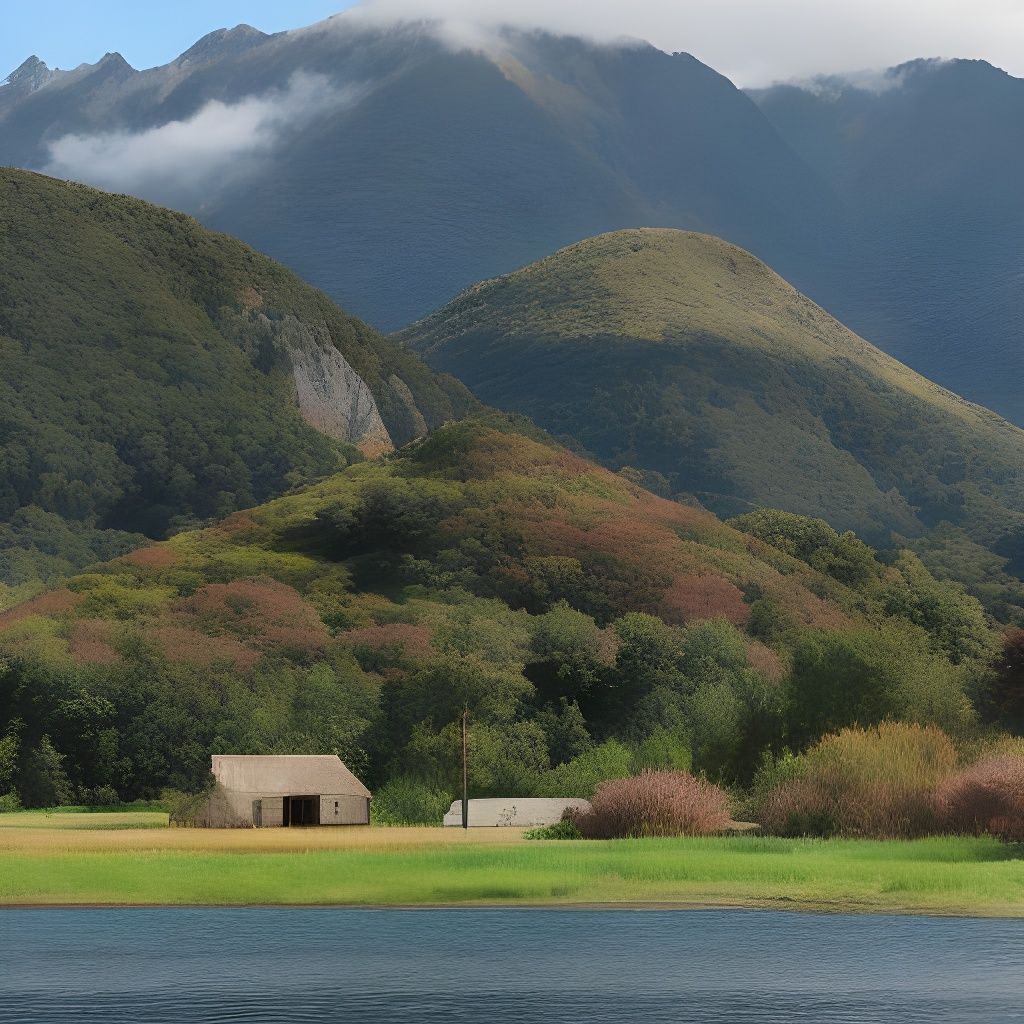 Ethereal Cityscape in Vibrant Neon Lights
