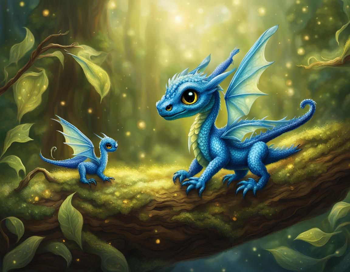 Magical Shimmerwing Creature Sharing Tales