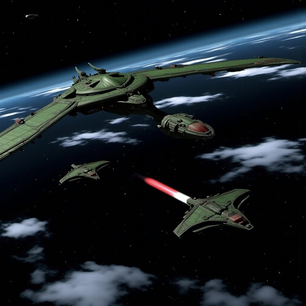 Klingon Battlecruiser Embarks on Maiden Voyage Through Cosmi...