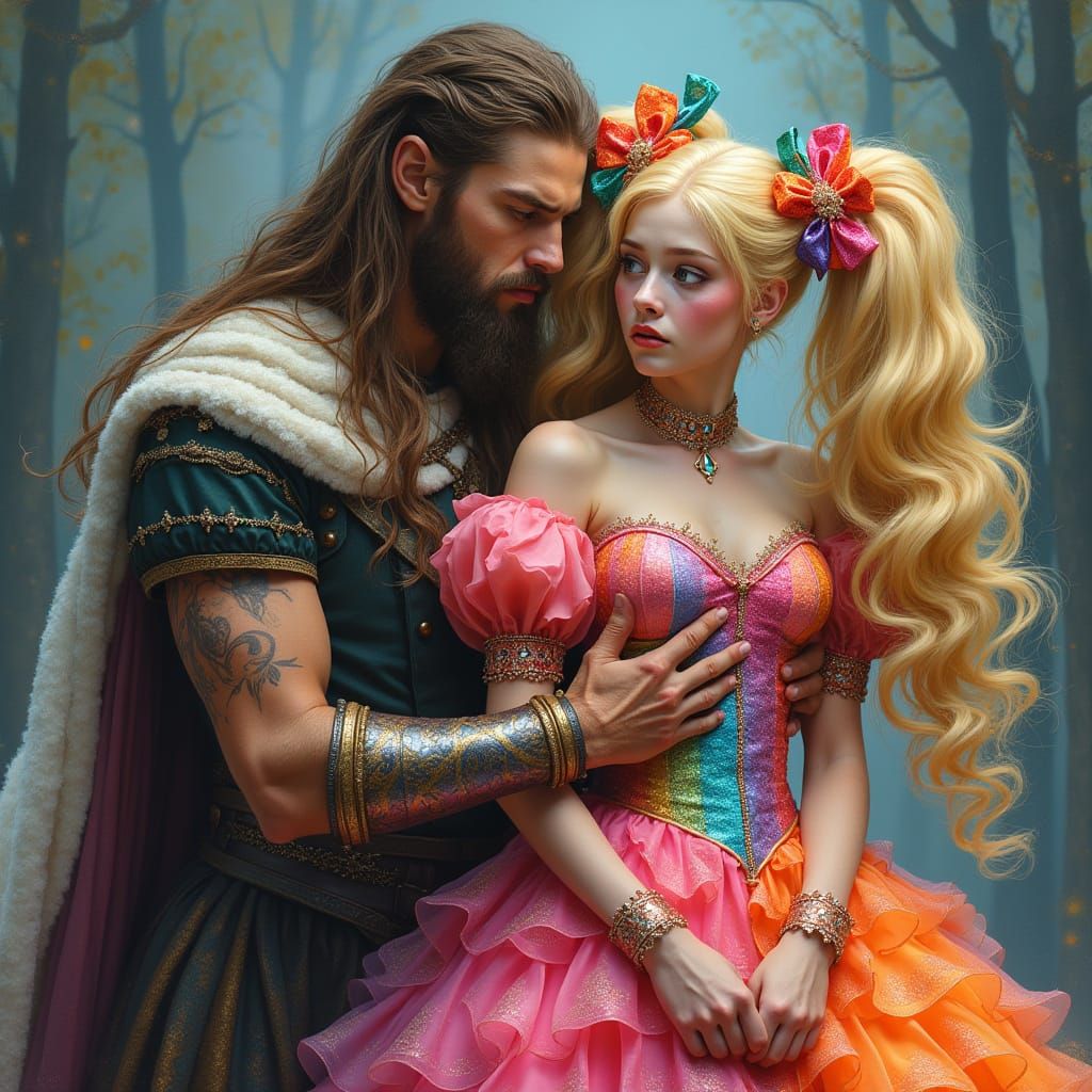 Neon Highland King Tenderly Captures a Whimsical Bride