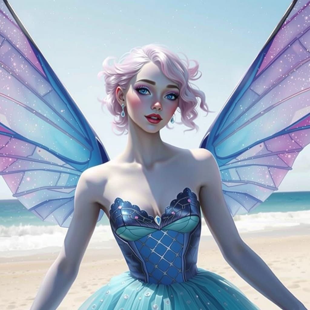 Fae Vampire Goddess of the Galaxy Beach