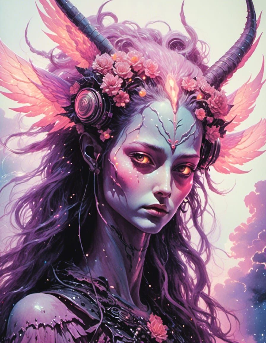 <lora:NeoGraphic Horror XL:1.0>  a surreal pastel watercolor...