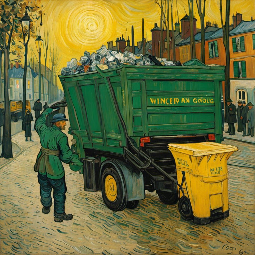 Van Gogh Inspired Binman Masterpiece