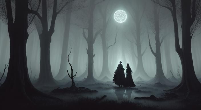 Menacing Entity Grasping Crystal Sakura: Gothic Surrealism