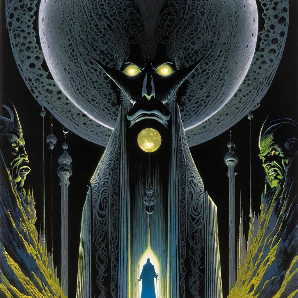 Epic Horror Scene Inspired by Classic Illustrators