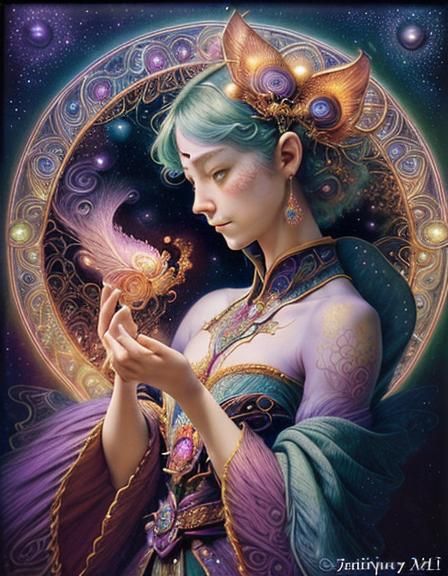 The Universe Within: Detailed Fairytale Digital Art
