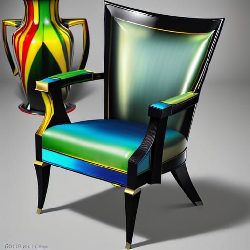 Surreal, Cinematic Glass Vase in Vivid Colors