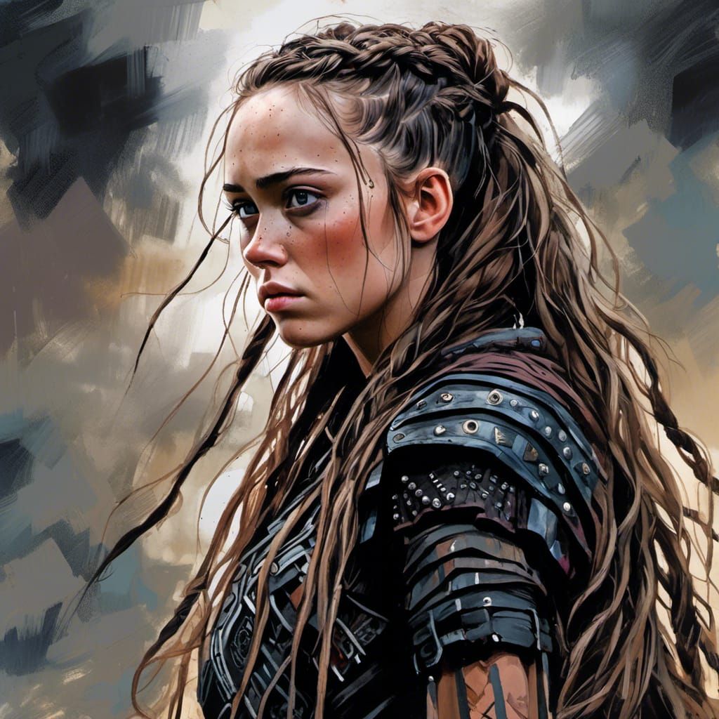 Alycia Debnam-Carey as Lexa in Photorealistic Art
