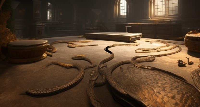 King Cobras in a Snake Pit: Digital Matte Painting