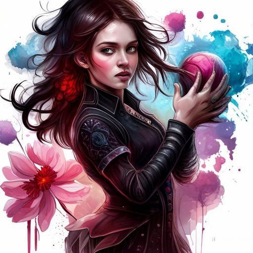 Simple AI Generated Pretty Portrait