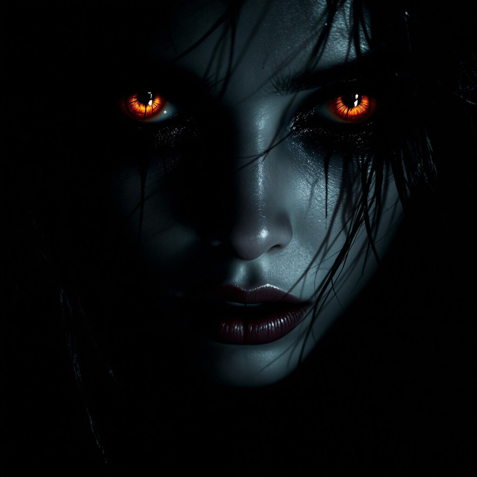 Dark Gothic Portrait Inspired by NightCafe Artist Gazelli