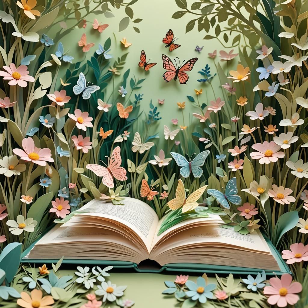 Fabric book, 3D opens to tell a soft story in a beautiful ga...