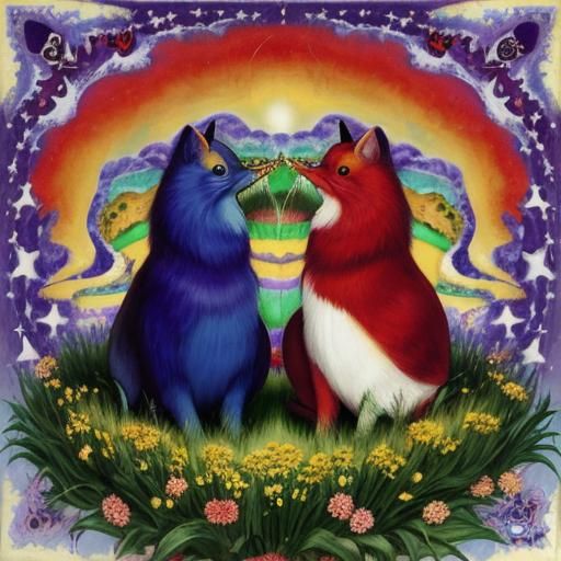 Abstract Fauvist-Inspired Color Field