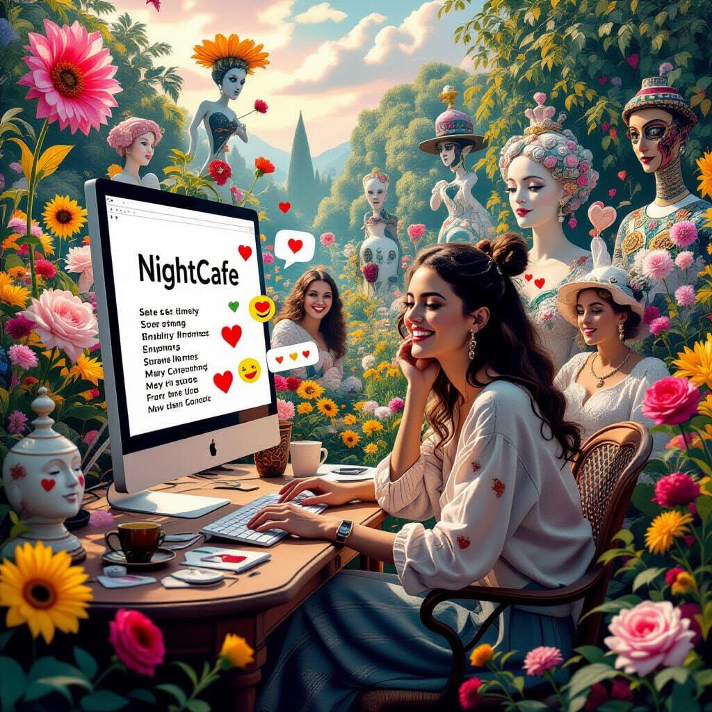 Surreal Garden Party on Social Media