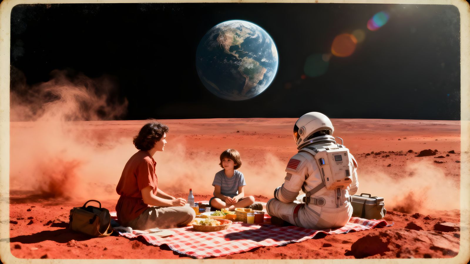 Family Picnic on Mars & Future London Street Scene