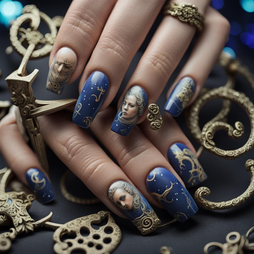 Zodiac Nail Art Designs
