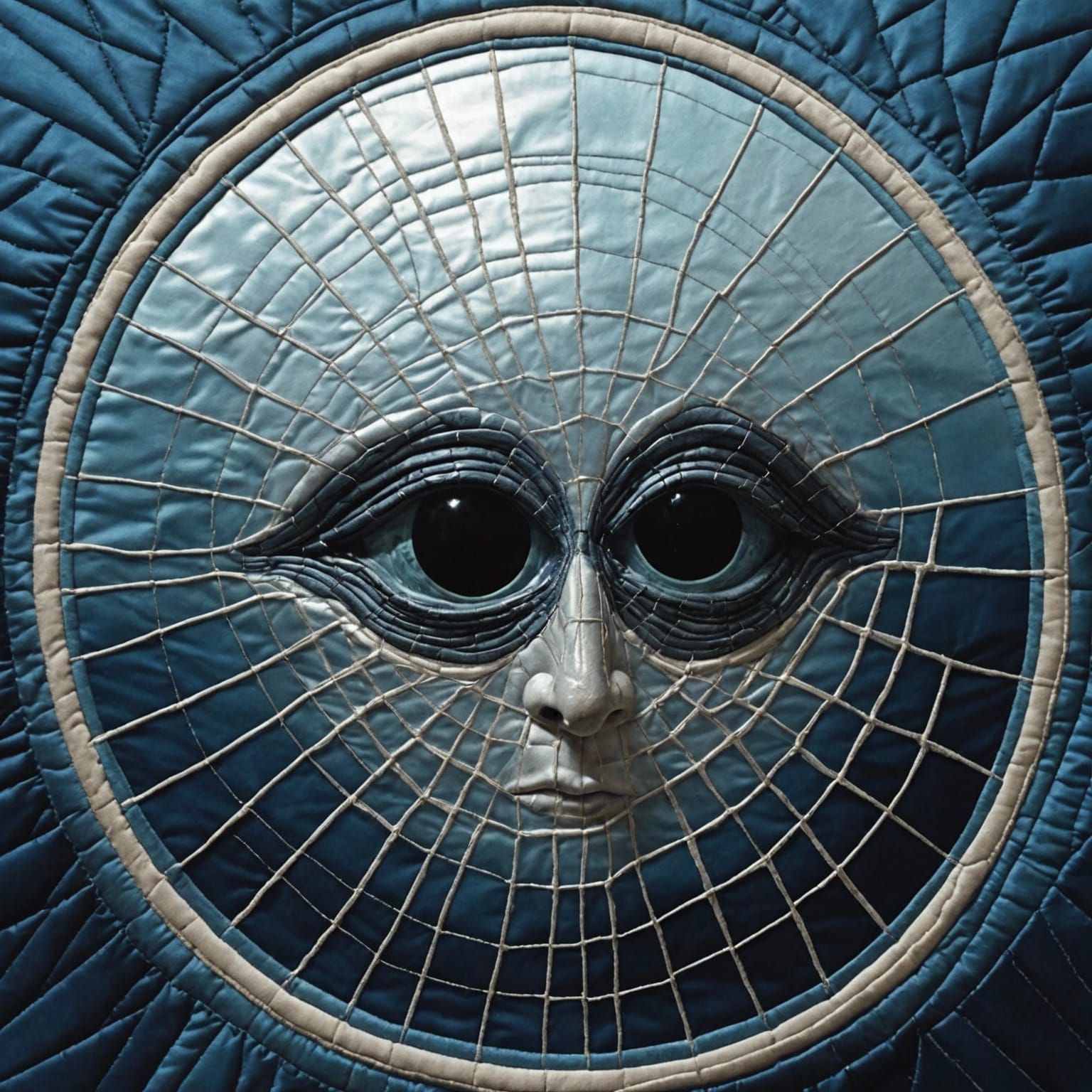 Ice Soul Shadow Being in Quilted Style