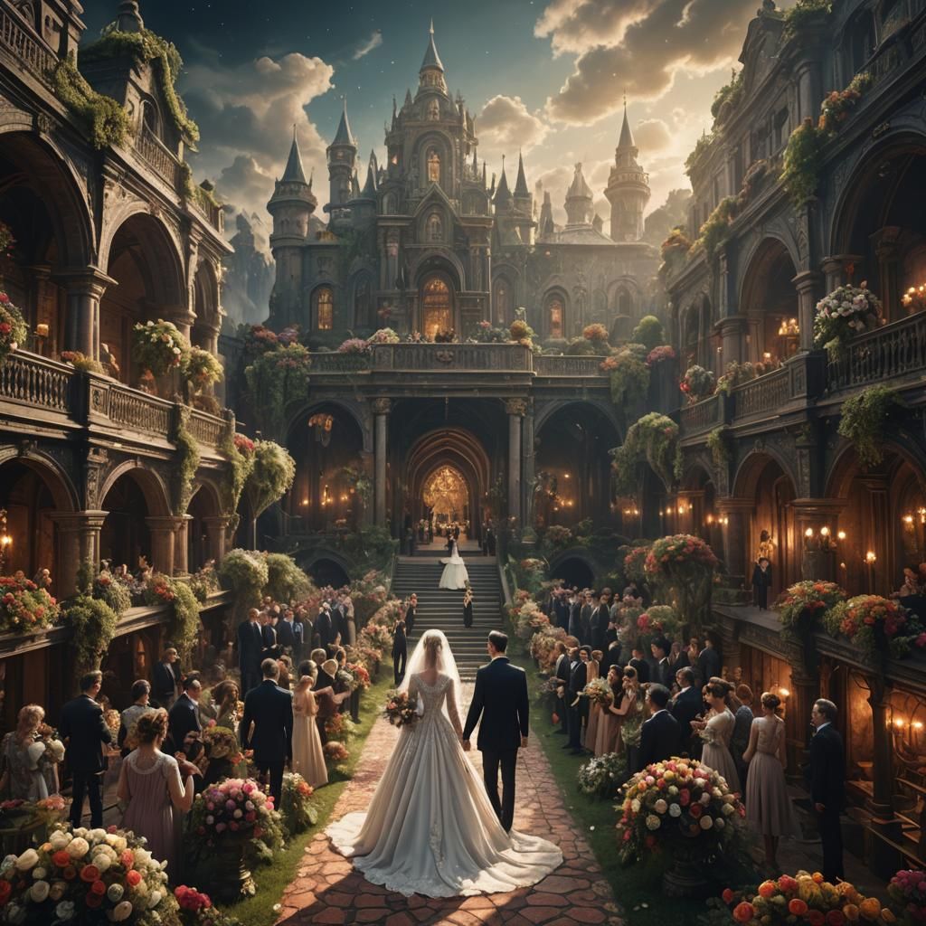 Epic Cinematic Wedding Scene: Digital Matte Painting