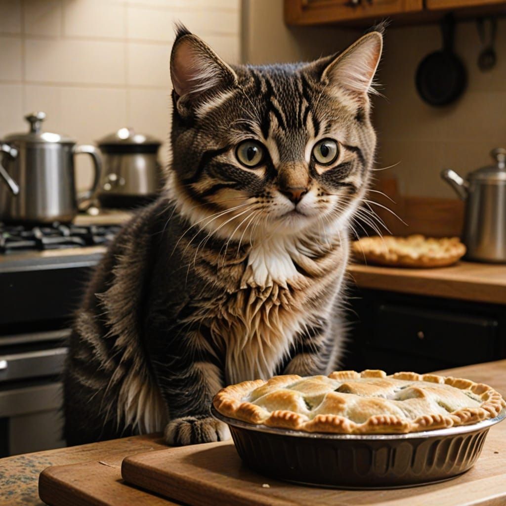 No Kitty my pot pie kitty!