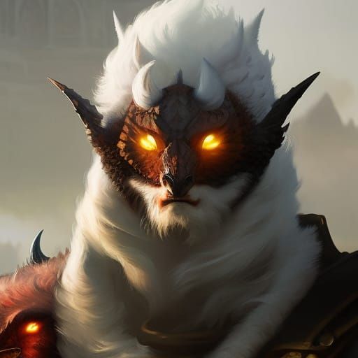 Bipedal Dragon Humanoid: Fantasy Character Portrait