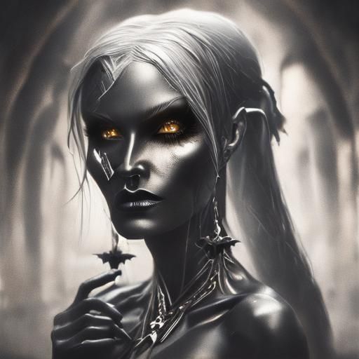 Portrait of a shadow vampire