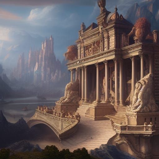 Renaissance Fantasy Concept Art in Deep Color