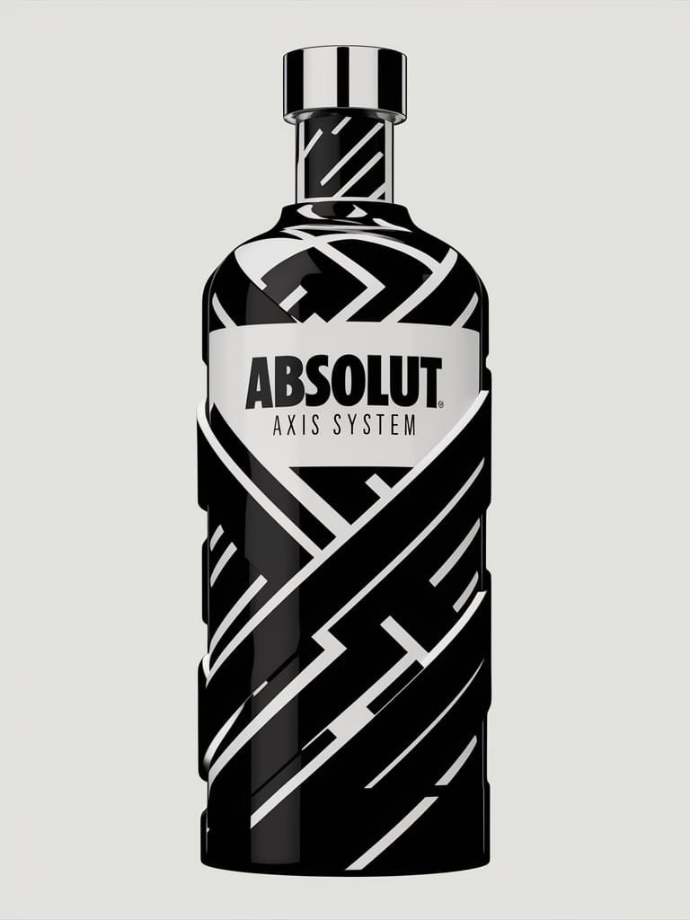 Absolut Axis System: Geometric Vodka Bottle Design