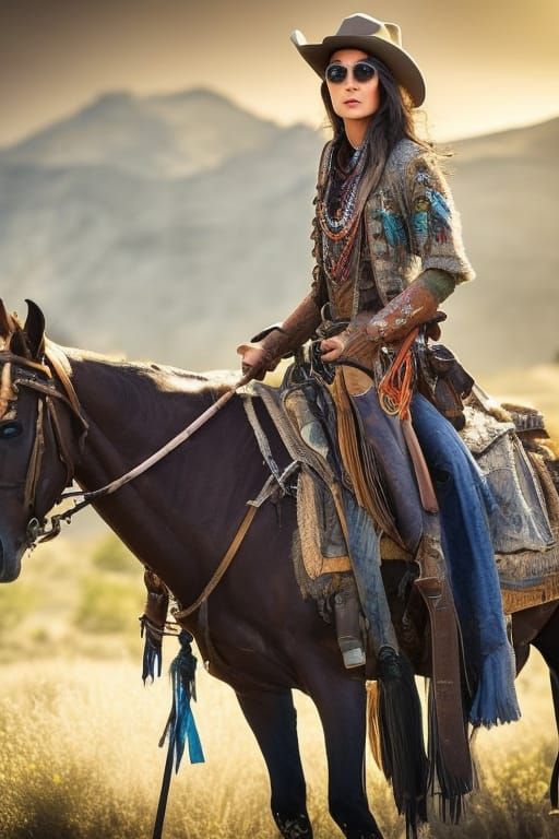 Old West Desert Hideaway with Cowboys and Saloon