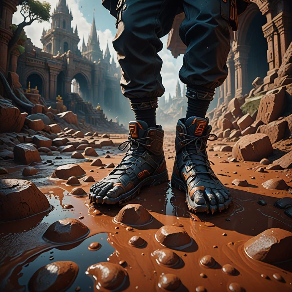 Fantastical Feet of Clay in Deep, Rich Colors