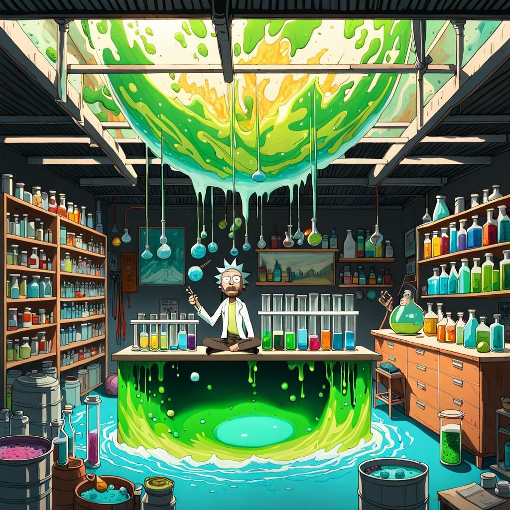 Rick and Morty's Chemistry Lab Adventure