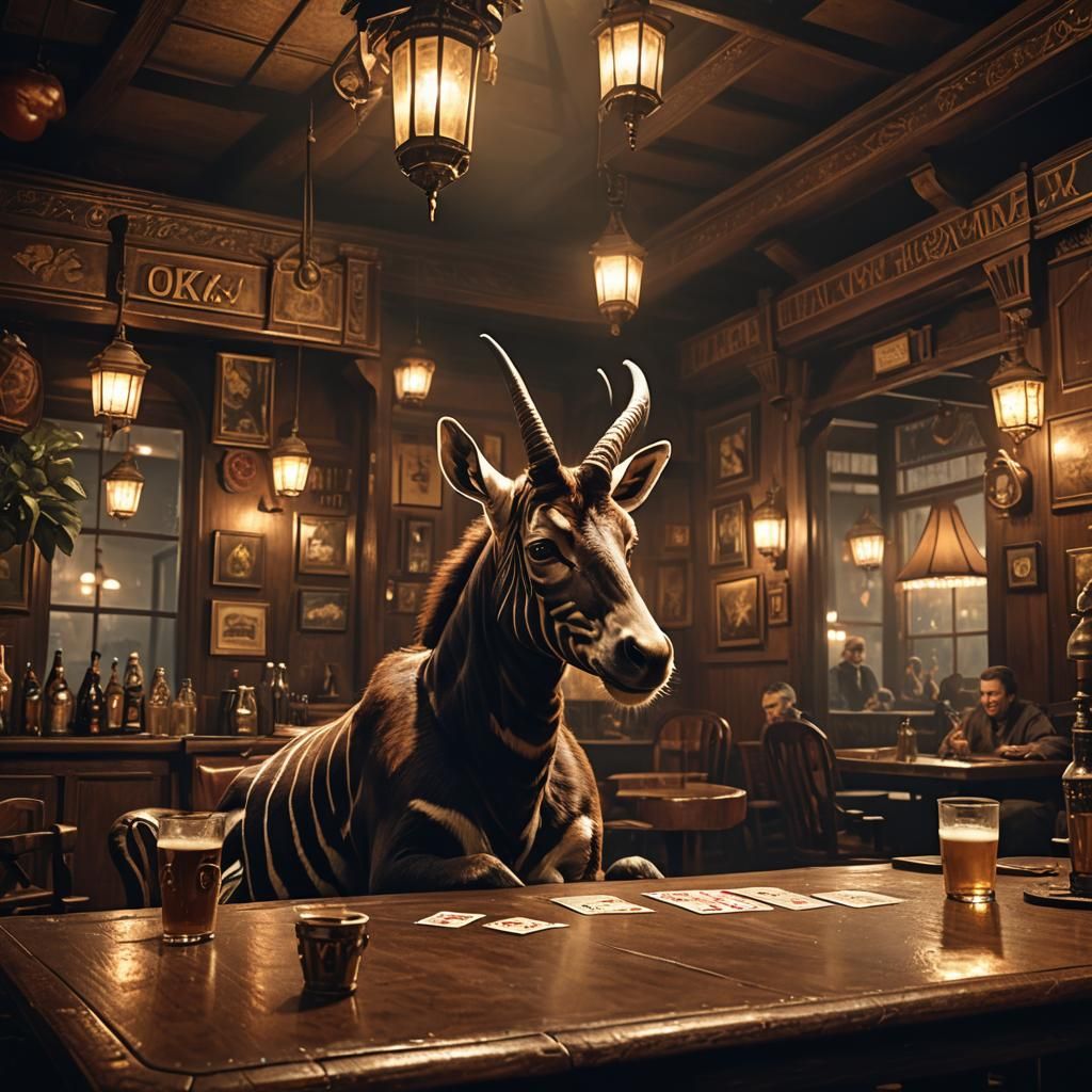 Okapi's Pub Night: Beer, Cards, and Darts