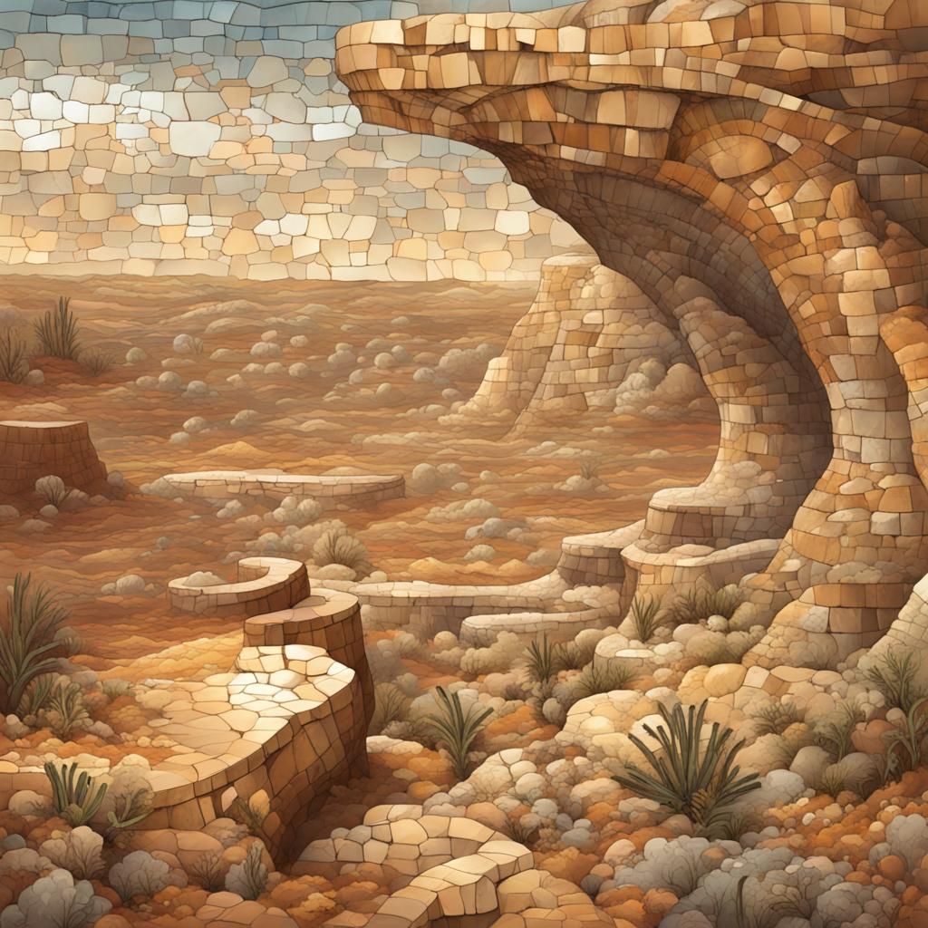 Mosaic Canyon Landscape with Ancient Fossils