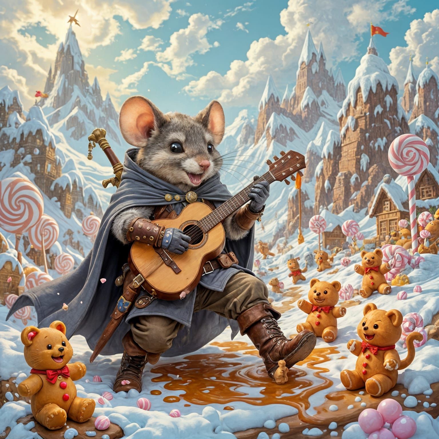 Mouse Adventurer Finn Stuck in Candy World