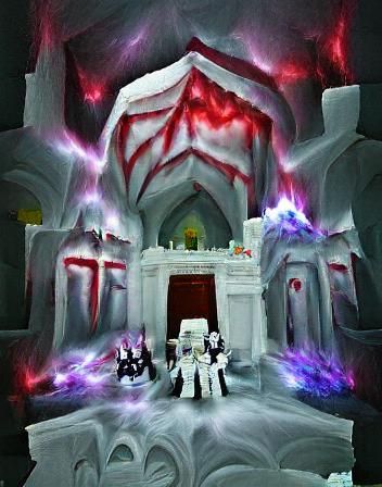 Ethereal White Void Demon Church Realm