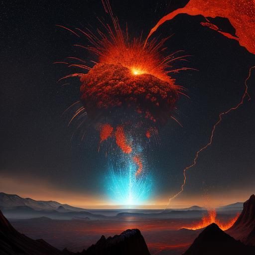 Anomalous Volcanic Eruption: Boundless Destruction