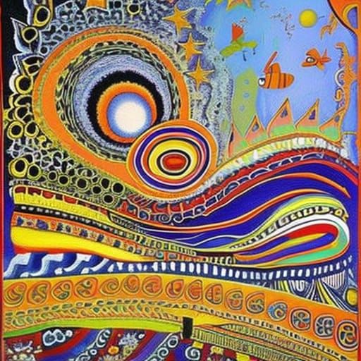 Psychedelic Surreal Painting of Inner Reality