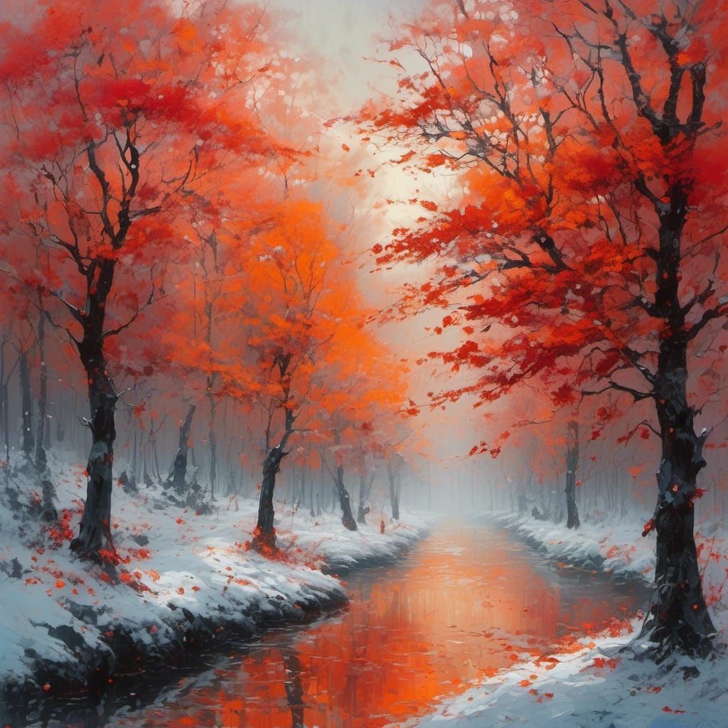 Surreal Autumn God Reveals Winter Landscape