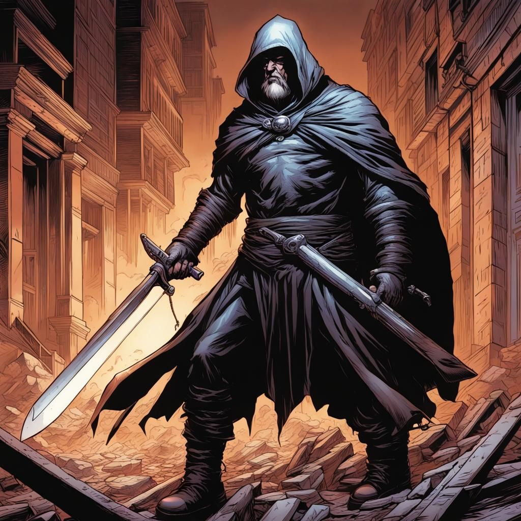 Executioner in Comic Book Art Style