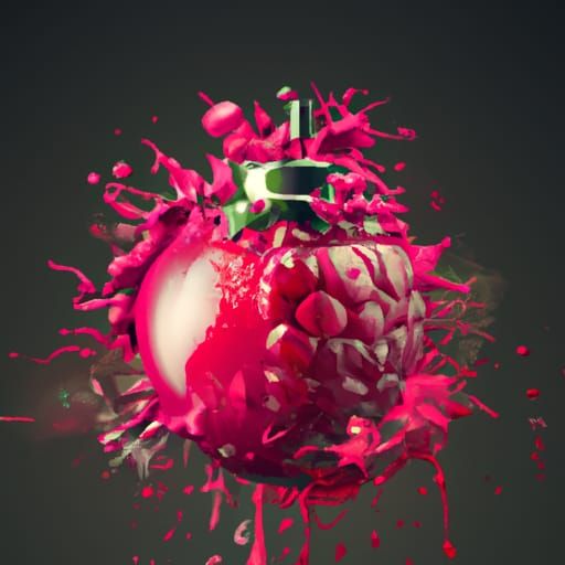 Epic Cinematic Digital Painting of Raspberry Grenade in Mid...