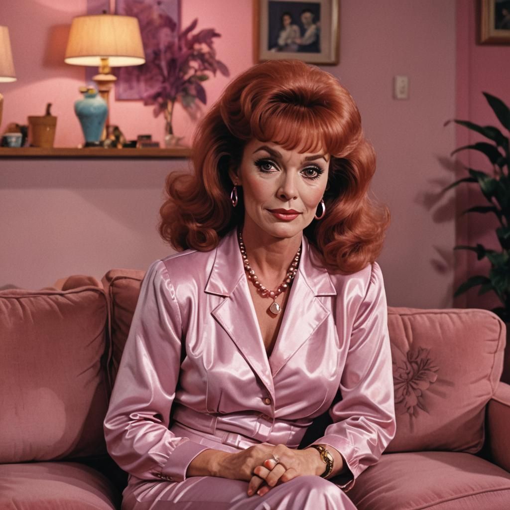 Peggy Bundy in 80s Sitcom Illustration Style