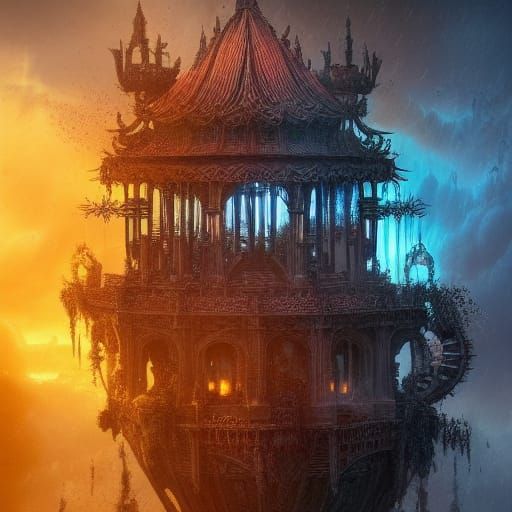 Cosmic Dimension Severed: Digital Matte Painting
