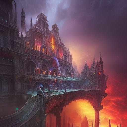 Epic Dimension Severing: A Maximalist Digital Painting