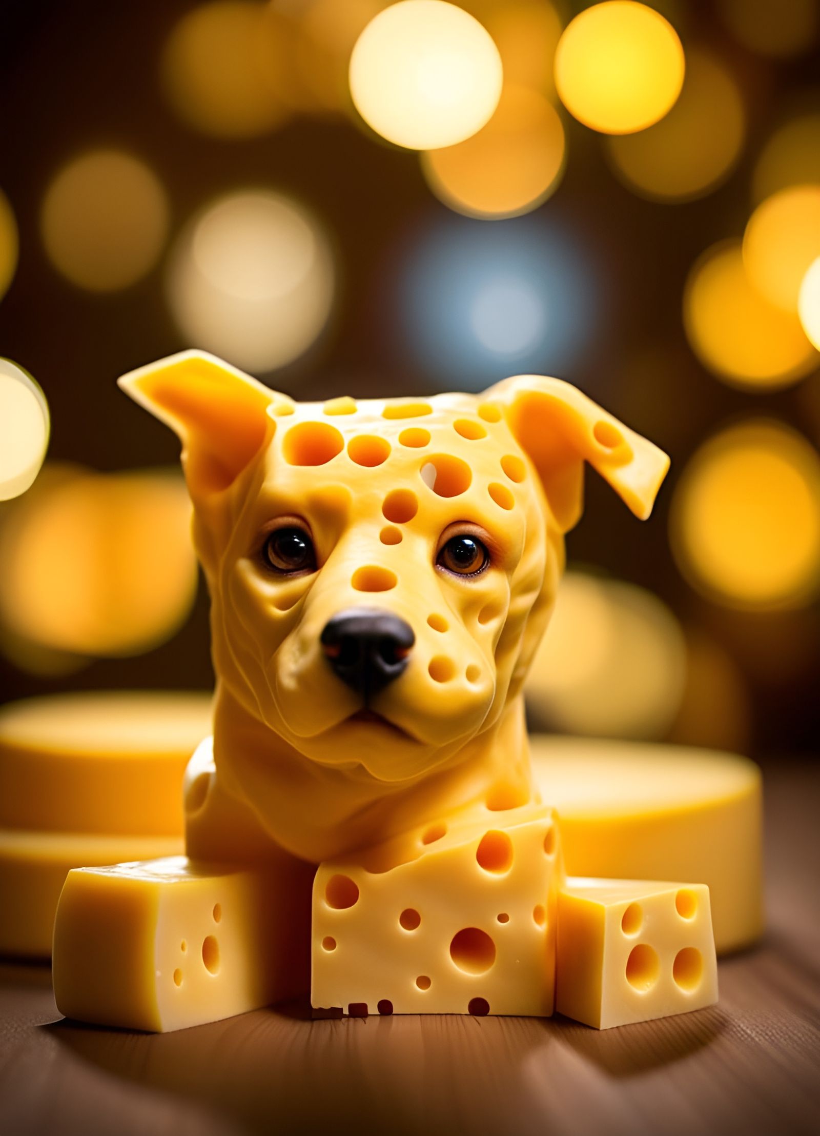 Cheese Dog: Professional Photography with Bokeh